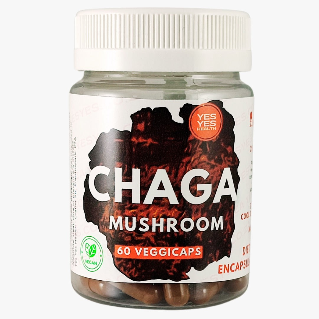 Chaga Mushrooms 100% Pure - 60 Caps